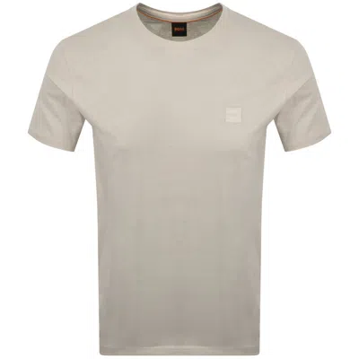 Boss Casual Boss Tales T Shirt Light Beige In Gray