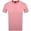 Boss Casual Boss Tales T Shirt Pink In Pink