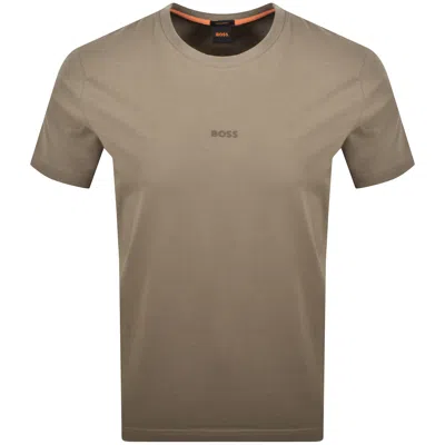 Boss Casual Boss Tchup Logo T Shirt Brown
