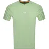 BOSS CASUAL BOSS TCHUP LOGO T SHIRT GREEN