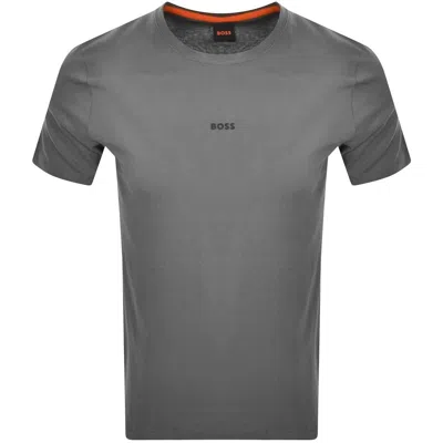 Boss Casual Boss Tchup Logo T Shirt Grey In Gray