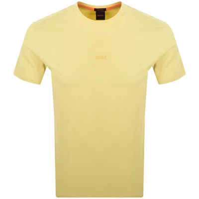 Boss Casual Boss Tchup Logo T Shirt Open Yellow