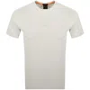 Boss Casual Boss Tchup Logo T Shirt Pale Yellow
