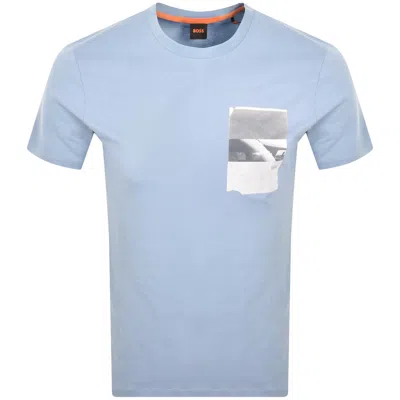 Boss Casual Boss Te Container T Shirt Blue