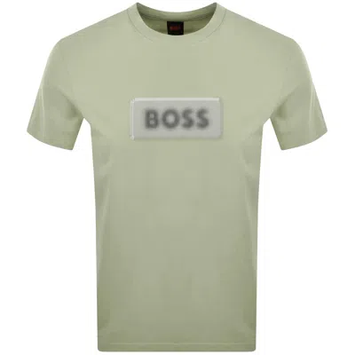 Boss Casual Boss Te Effect T Shirt Green