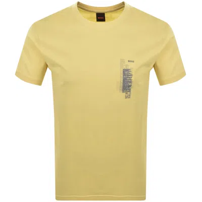 Boss Casual Boss Te Footprint T Shirt Yellow