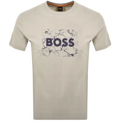 Boss Casual Boss Te Logospace T Shirt Beige