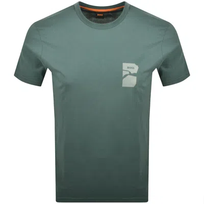 Boss Casual Boss Te Sculpture T Shirt Green