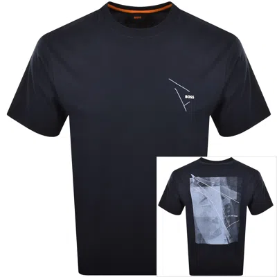 Boss Casual Boss Te Section T Shirt Dark Blue