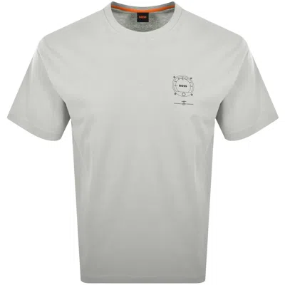 Boss Casual Boss Te Voyage T Shirt Light Beige In Sand