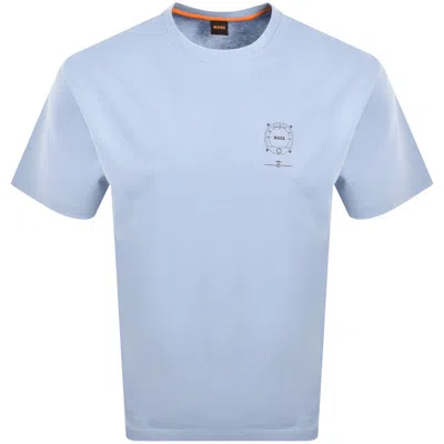 Boss Casual Boss Te Voyage T Shirt Light Blue