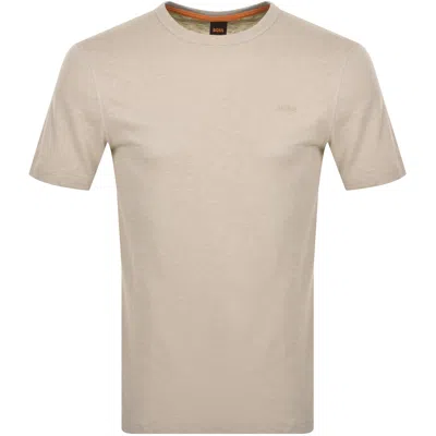 Boss Casual Boss Tegood T Shirt Beige In Sand