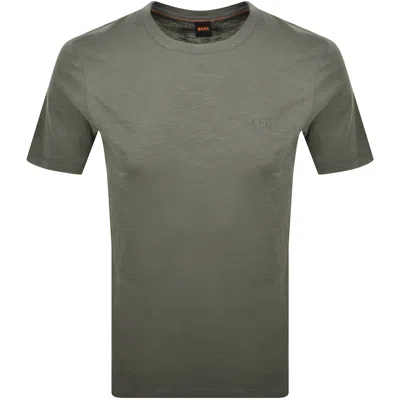 Boss Casual Boss Tegood T Shirt Grey In Green