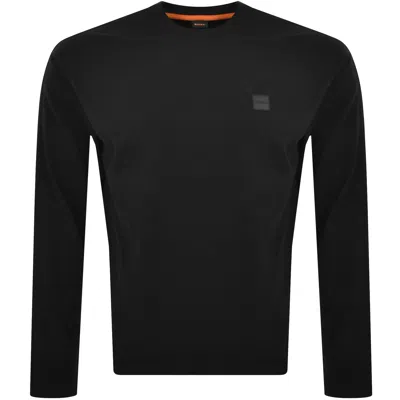 Boss Casual Boss Tetwill Nylon Long Sleeve T Shirt Black