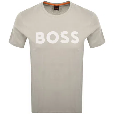 Boss Casual Boss Thinking 1 Logo T Shirt Beige