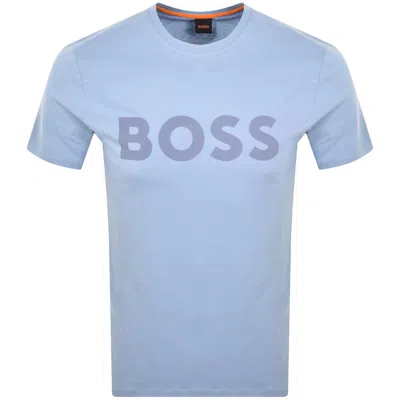 Boss Casual Boss Thinking 1 Logo T Shirt Blue