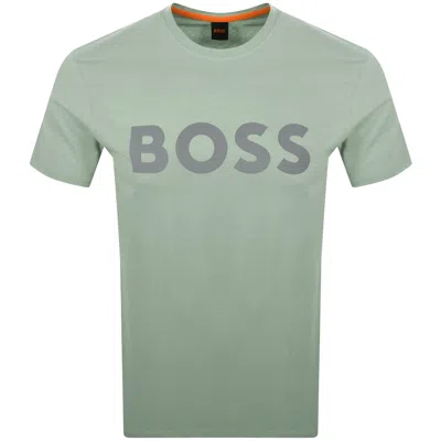 Boss Casual Boss Thinking 1 Logo T Shirt Green