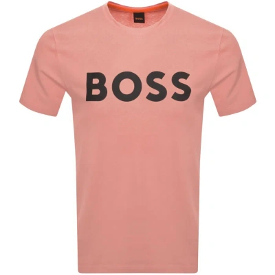 Boss Casual Boss Thinking 1 Logo T Shirt Pink