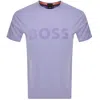 Boss Casual Boss Thinking 1 Logo T Shirt Purple In Purple
