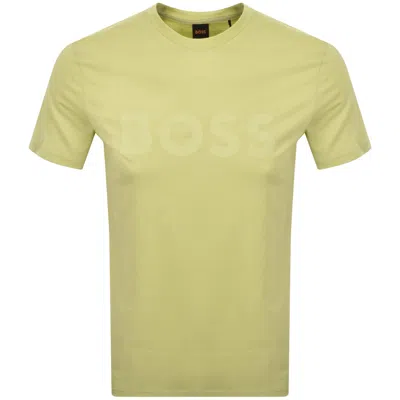 Boss Casual Boss Thinking 1 Logo T Shirt Yellow