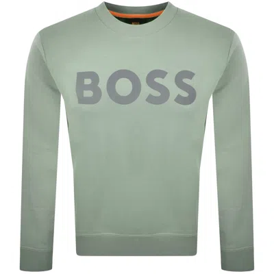Boss Casual Boss We Basic Crew Neck Sweatshirt Green