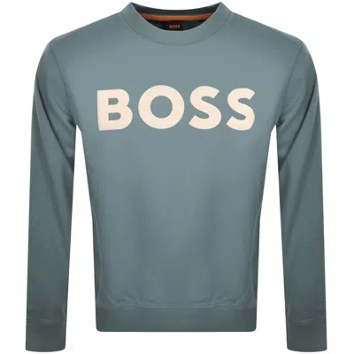 Boss Casual Boss We Basic Crew Neck Sweatshirt Green