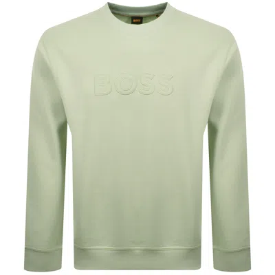 Boss Casual Boss We Logo Sweatshirt Light Green