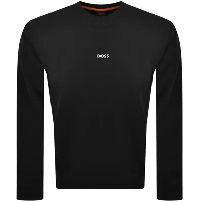 Boss Casual Boss We Small Crew Neck Sweatshirt Black