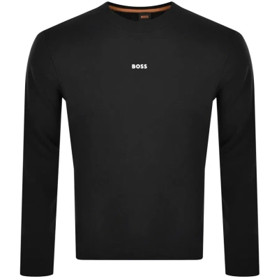 Boss Casual Boss We Small Crew Neck Sweatshirt Black