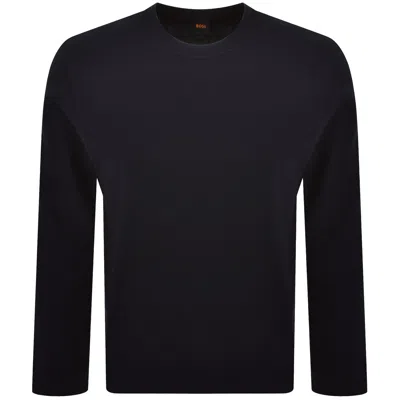 Boss Casual Boss We Tempest Sweatshirt Dark Blue In Navy