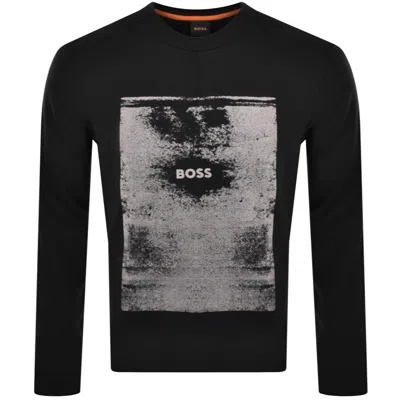 Boss Casual Boss Wekalt Crew Neck Sweatshirt Black