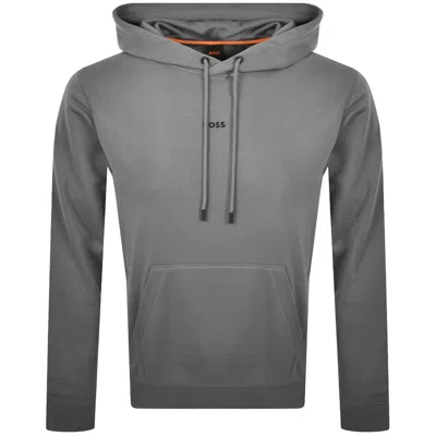 Boss Casual Boss Wesmall Pullover Hoodie Grey In Gray