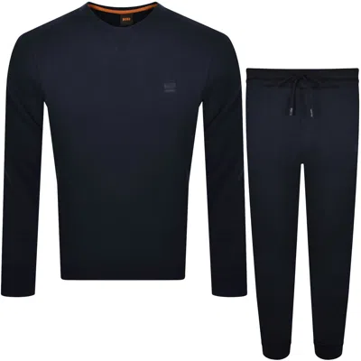 Boss Casual Boss Westart 1 Crew Neck Tracksuit Navy