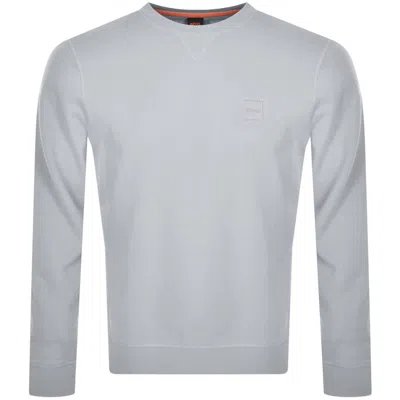 Boss Casual Boss Westart 1 Sweatshirt Light Grey In Gray