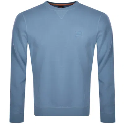 Boss Casual Boss Westart Sweatshirt Blue