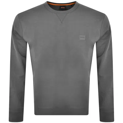 Boss Casual Boss Westart Sweatshirt Grey In Gray