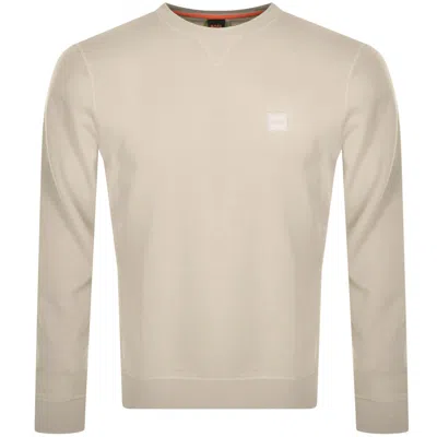 Boss Casual Boss Westart Sweatshirt Light Beige In Sand
