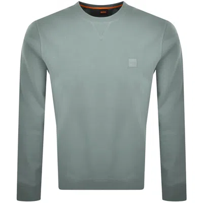 Boss Casual Boss Westart Sweatshirt Light Green