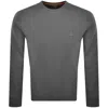 Boss Casual Boss Westart Sweatshirt Open Grey In Gray