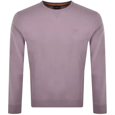 Boss Casual Boss Westart Sweatshirt Purple
