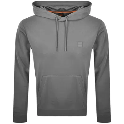 Boss Casual Boss Wetalk Pullover Hoodie Grey In Gray