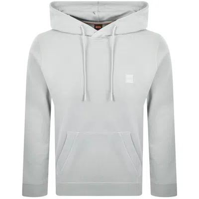 Boss Casual Boss Wetalk Pullover Hoodie Grey In Gray