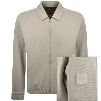 Boss Casual Boss Ze Bend Full Zip Sweatshirt Light Beige