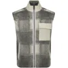 Boss Casual Boss Ze Check Gilet Beige In Beige