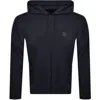 Boss Casual Boss Zetalky Full Zip Hoodie Navy In Navy