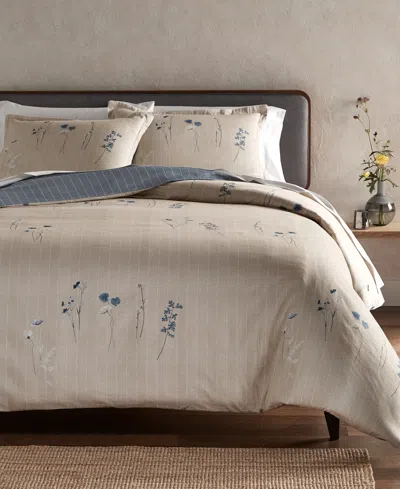 Boss Home Azure Mist Cotton Duvet Cover, King In Blue