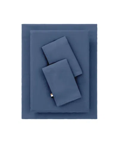 Boss Home Beboss 200-thread Count Cotton 4-piece Sheet Set, King In Blue