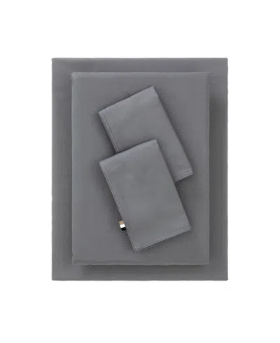 Boss Home Beboss 200-thread Count Cotton 4-piece Sheet Set, Queen In Gray