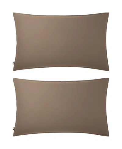 Boss Home Beboss 2-piece Solid Sham Pair, King In Brown