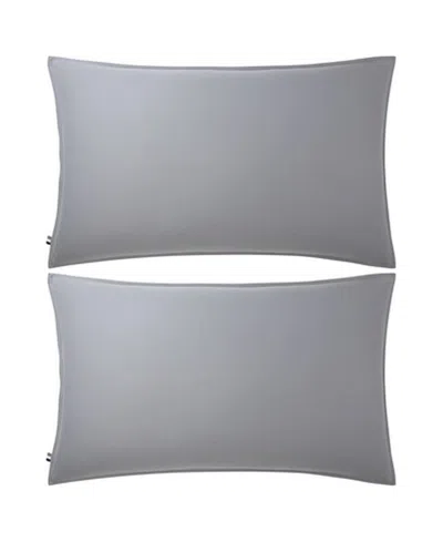 Boss Home Beboss 2-piece Solid Sham Pair, Standard In Gray